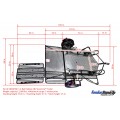 Kendon Dual Ride-Up SRL Folding Motorcycle Trailer